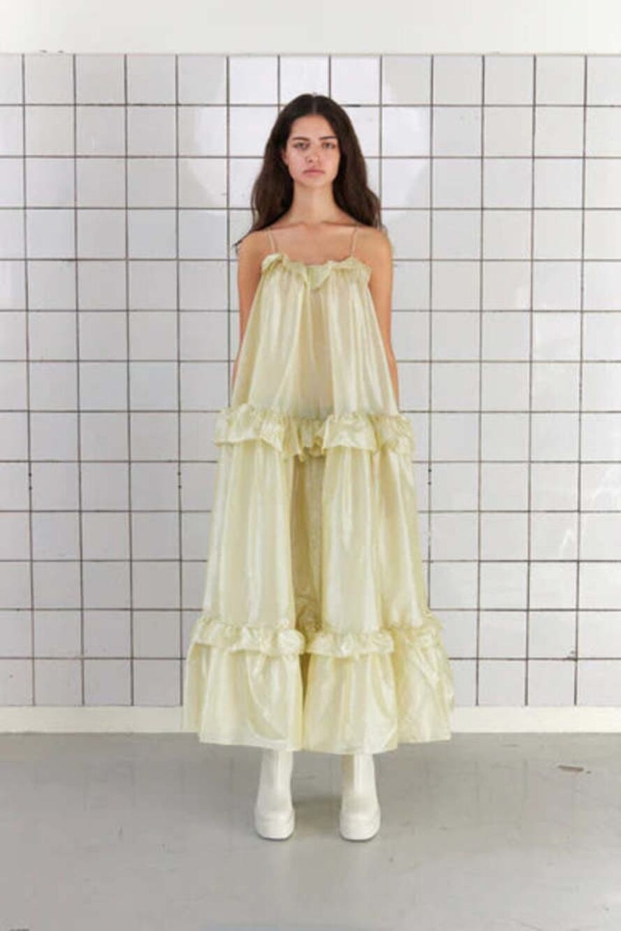 Stella Nova Sunniva Tiered Maxi Dress Melon 34/XS